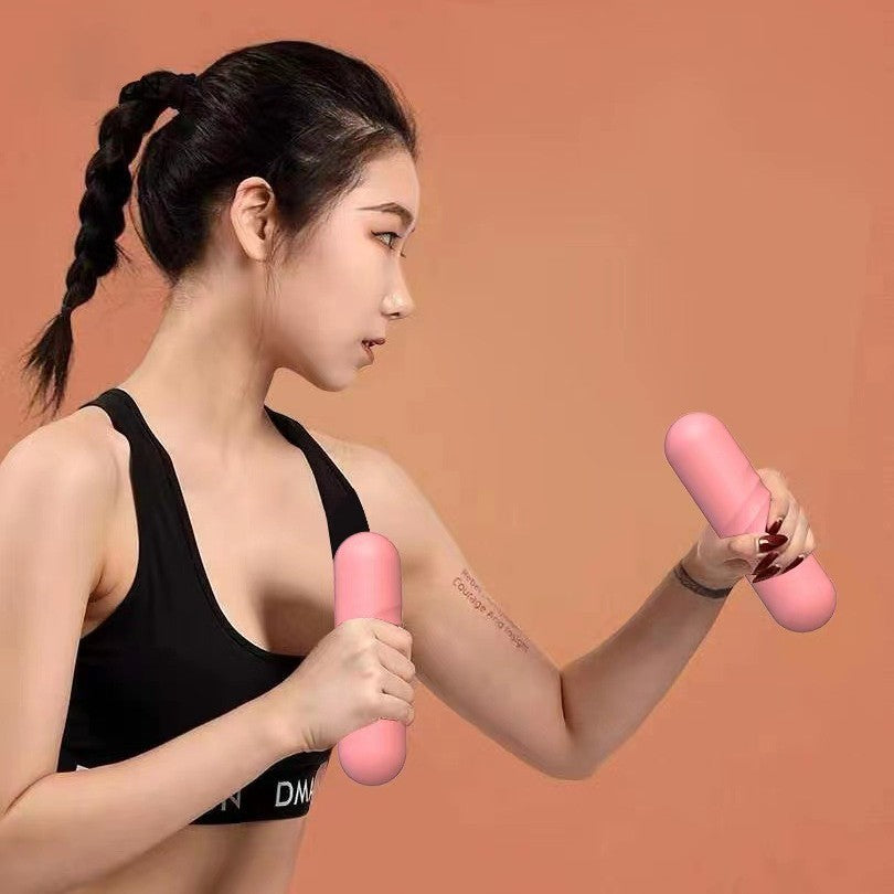 Hand pattern dumbbells silicone edging unisex fitness household equipment children's primary school sports dumbbells 2-5kg