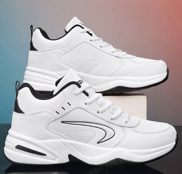 Plus size men's shoes, fall and winter, all leather top shoes, traditional retro sneakers, adult tourist shoes, non-slip sole running shoes