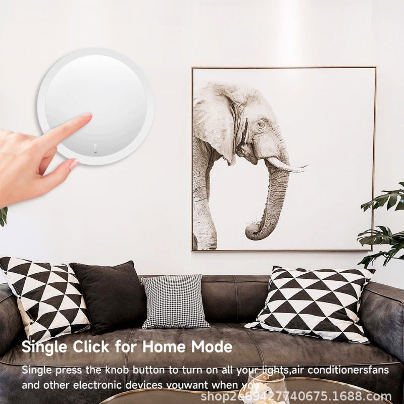 Tuya Zigbee Smart Home Scene Switch App Timing Knob Dimming Random Paste Scene Smart Switch
