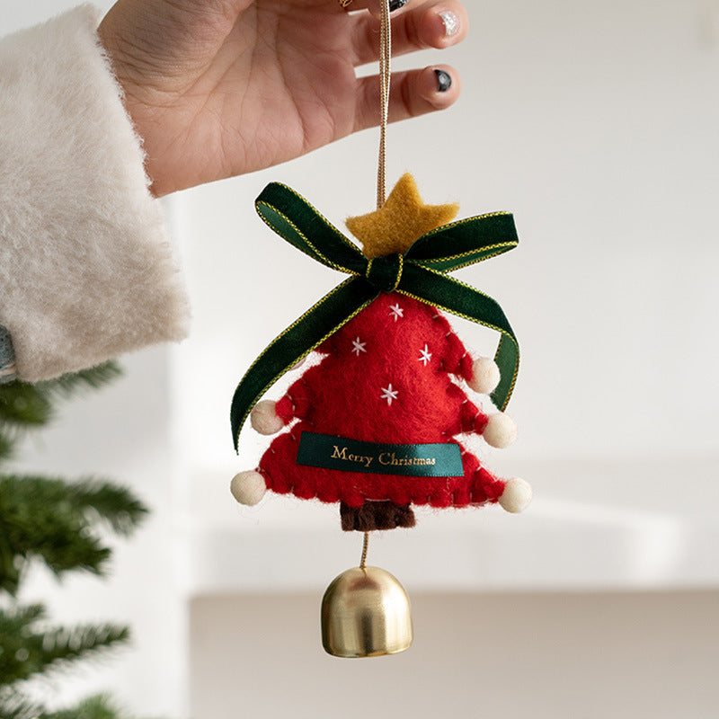Cross-border New Christmas Car Hanging Christmas Decoration Bell Pendant Christmas Tree Decoration Christmas Gift