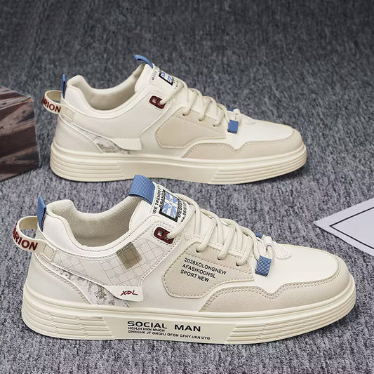 Cross-border men's shoes 2024 new summer small white shoes Korean version trend king size board shoes 46 size casual sneakers