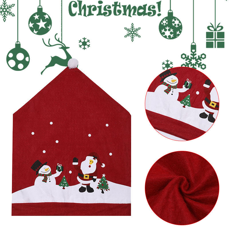 Christmas Decoration Chair Cover, Cross-border Europe and America Christmas Decorations, Christmas Chair Cover, Christmas Table Decoration Gifts