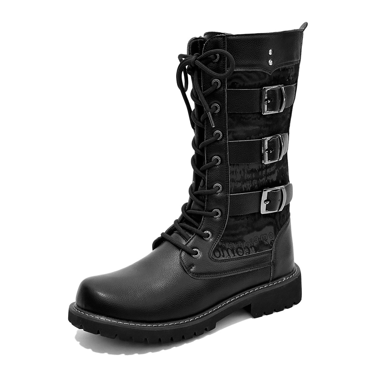 Men's high-top bootsKorean trendy bootsMen's platform lace-up Martin bootsHigh bootsBritish plus size boots 983