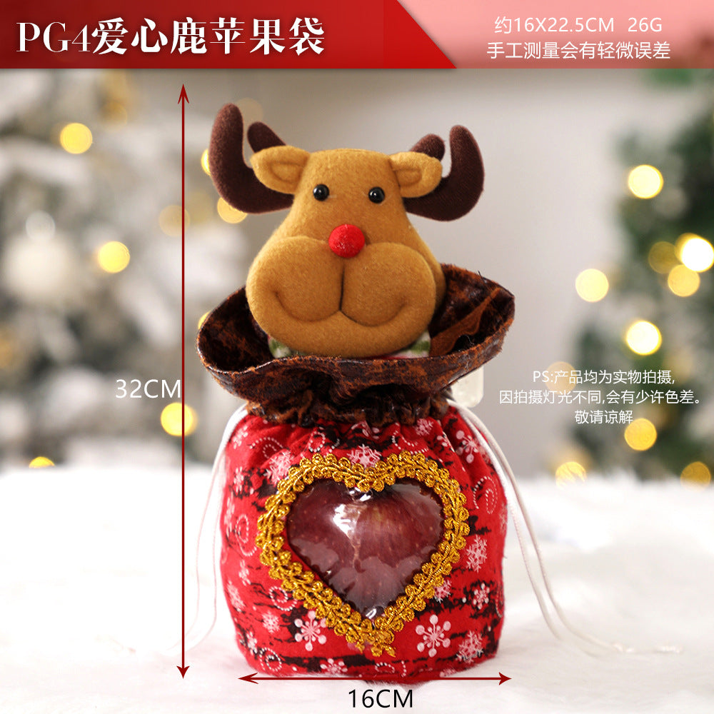 Christmas gift apple bag tote bag adult children children Christmas gift decoration high-end gift bag