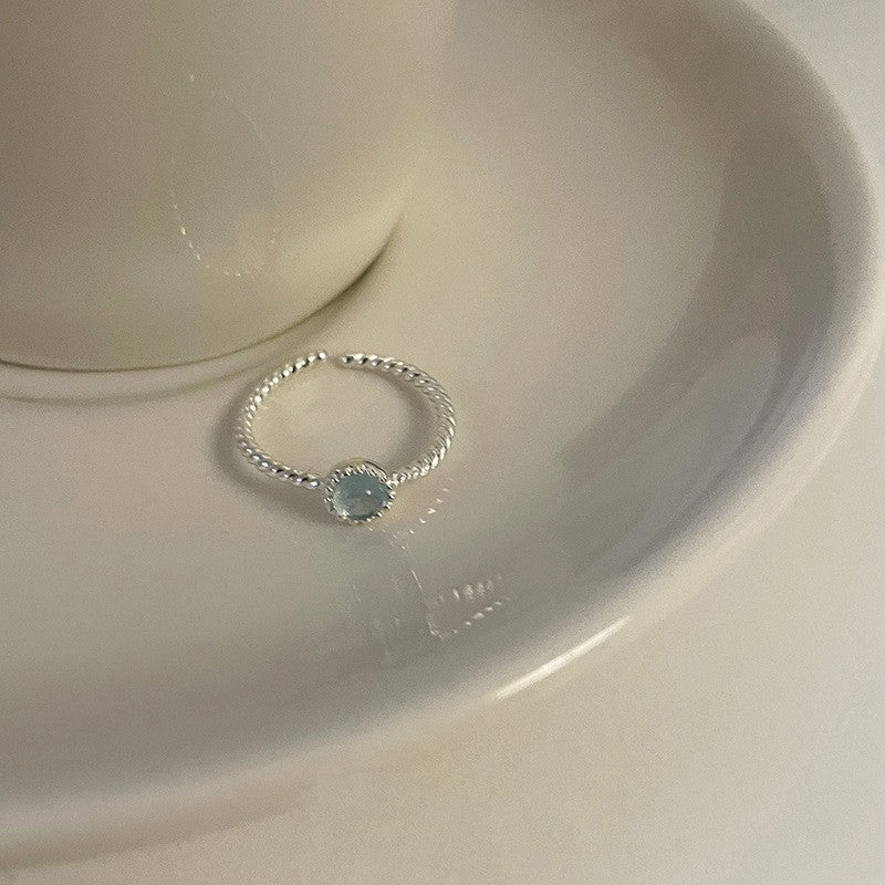 South Korea's new plain ring women's niche ins high-end sense opening adjustable ring wholesale foreign trade cross-border ring