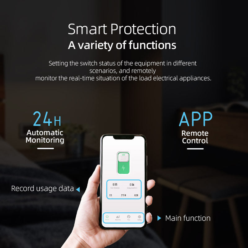 Tuya Tuya Smart Switch WiFi Circuit Breaker Remote Wireless Remote Control Mobile Phone Control Smart Home Cross Border