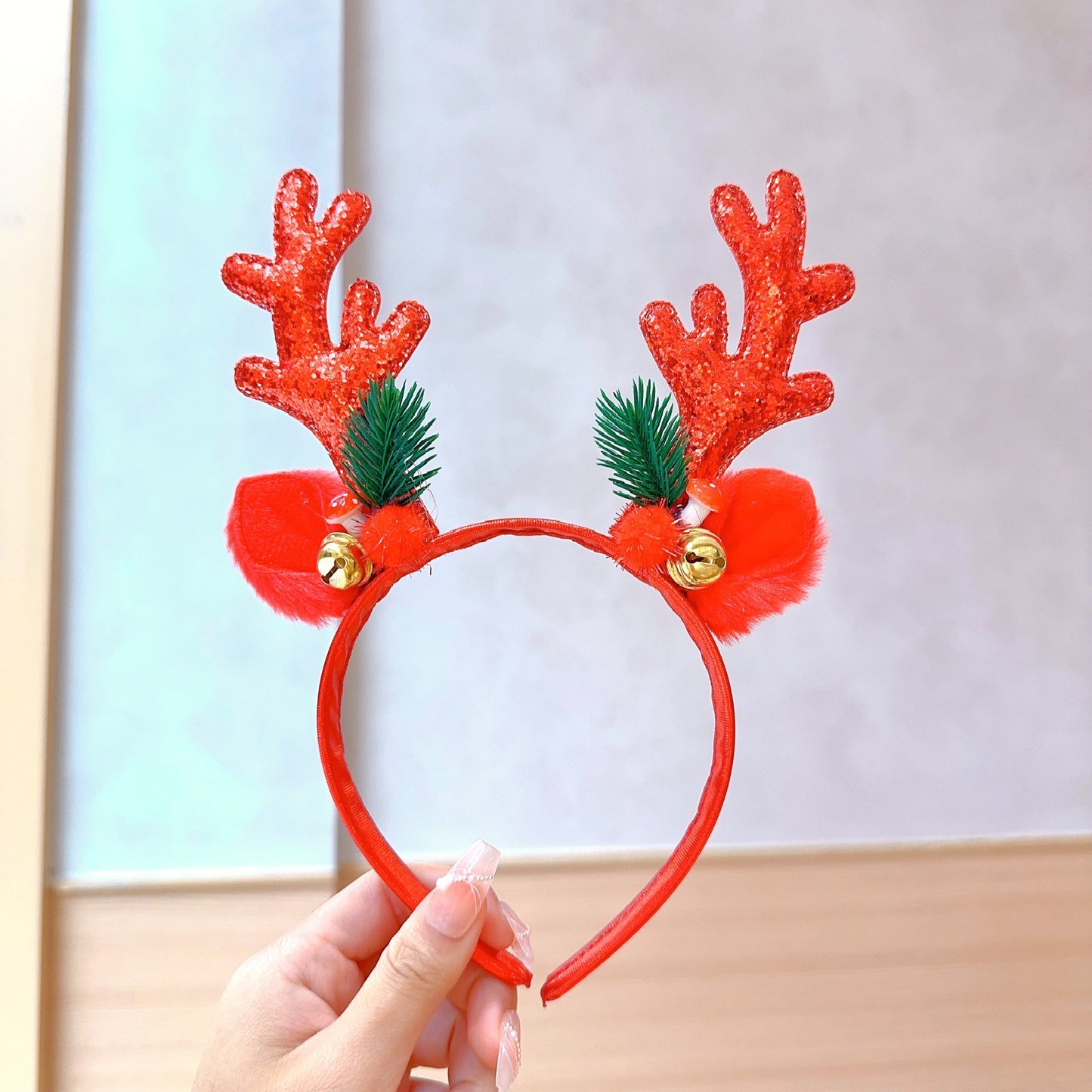 christmas headband girl christmas antler hairpin headpiece holiday decoration gift big bow headband headband headband
