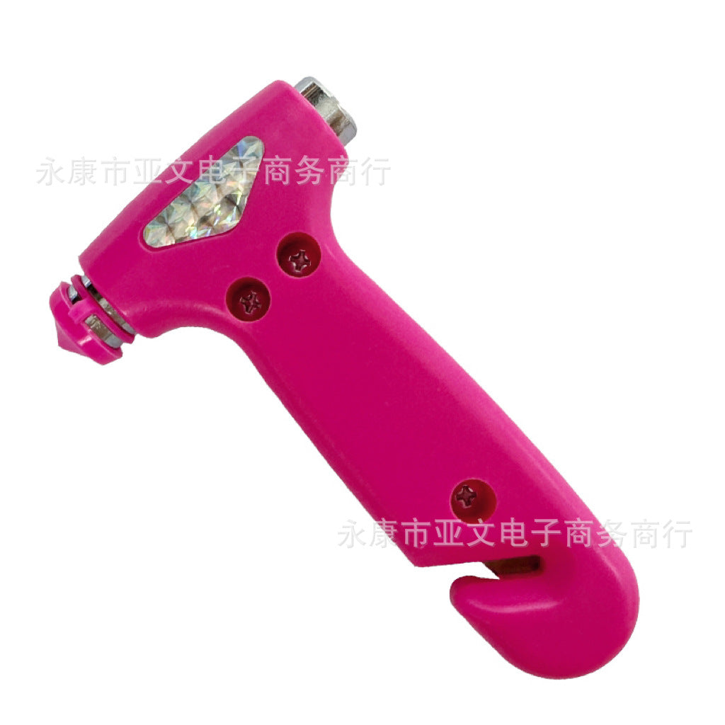 Vehicle safety hammer broken window, self-driving emergency tool, multi-functional two-in-one solid fire escape, breaking the life-saving hammer