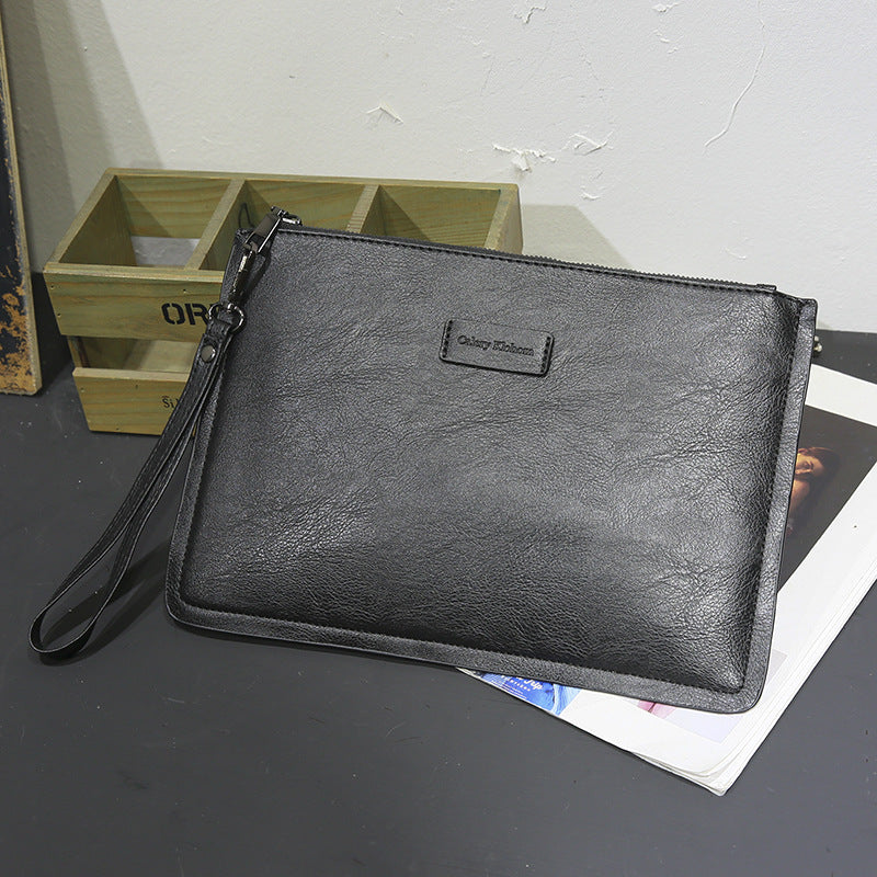 Men's clutch bag, large capacity grab bag, card bag, envelope bag, card bag, hand bag, 2026 new casual bag trend