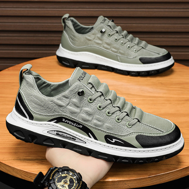 Summer men's shoes, cloth shoes, leather shoes, board shoes, construction site, non-slip, men's sports, driving, work, breathable, labor protection, casual shoes