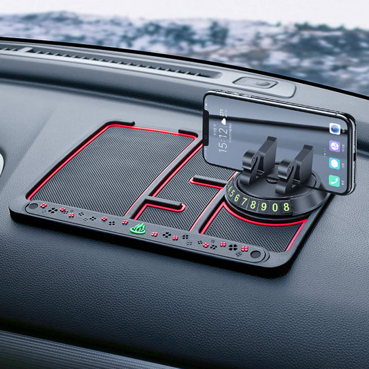 Car mobile phone holder, car anti-slip pad, car navigation, instrument panel, car sunscreen, multi-functional storage mat decoration