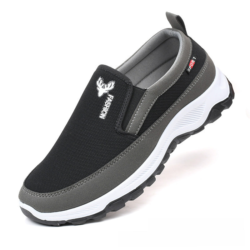 Mountaineering sole canvas shoes, spring and autumn single shoes, non-slip and wear-resistant, one-foot dad shoes, soft soles, a substitute canvas shoes