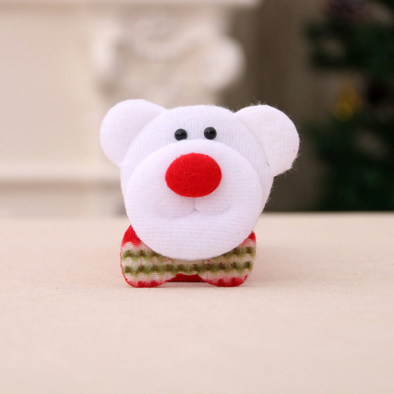christmas decoration supplies luminous brooch badge old man snowman bear christmas gifts wholesale