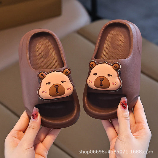 EVA slippers capybara summer bath girls baby home sandals slippers children middle and small children soft