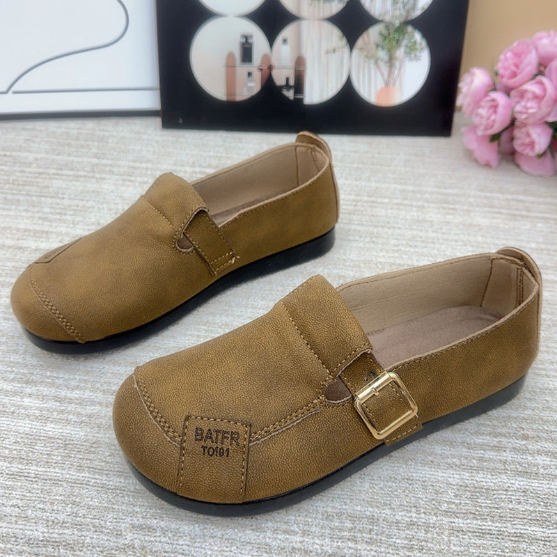 Birkenstock Women's Spring 2025 Soft Sole Fashion Loafers Comfortable Casual Shoes Slip-on Slip Shoes Non-slip Shoes