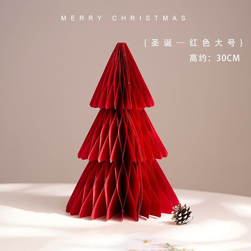 Christmas 2025 Decorations Mini Wooden Christmas Tree Tabletop Ornaments Pendant Scene Arrangement Kids Small Gifts