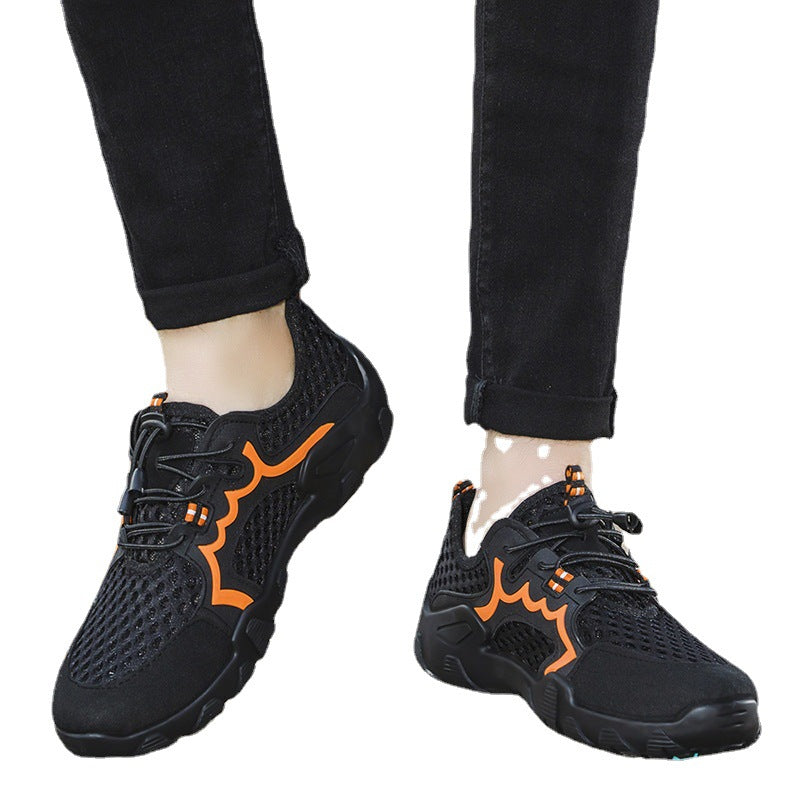 Summer New Men's Shoes Breathable Trend Mesh Men's Casual Breathable Mesh Wholesale Cross Border Mesh Beach Sandals