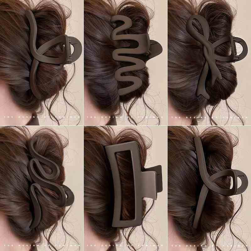 Hairpin women's back of the head 2025 new grab clip large shark clip high-end sensory hair grip hair clip headwear hairpin