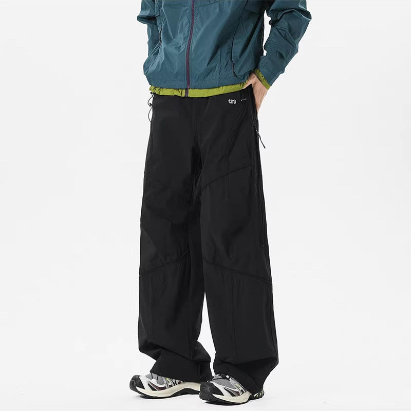 American-style outdoor assault cargo pants men's spring quick-drying waterproof water-repellent hiking pants functional side-chain sports casual pants