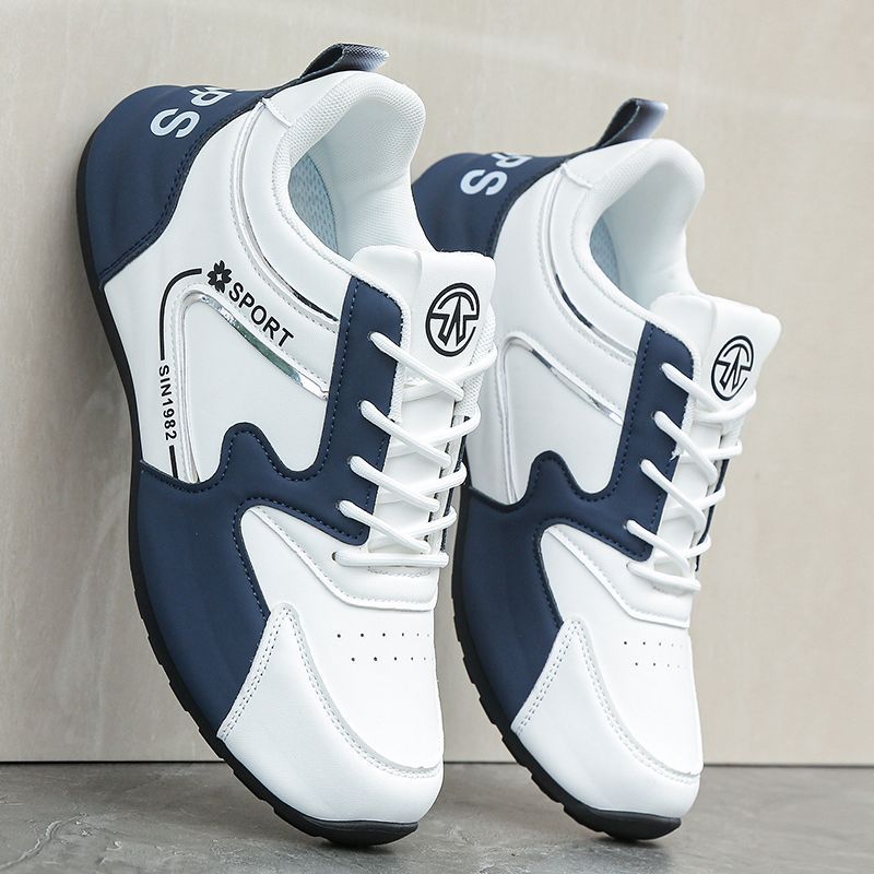 Men's shoes, leather bread, toe shoes, travel shoes, trendy casual shoes, men's sneakers, sports cross-border Pinduoduo dropship