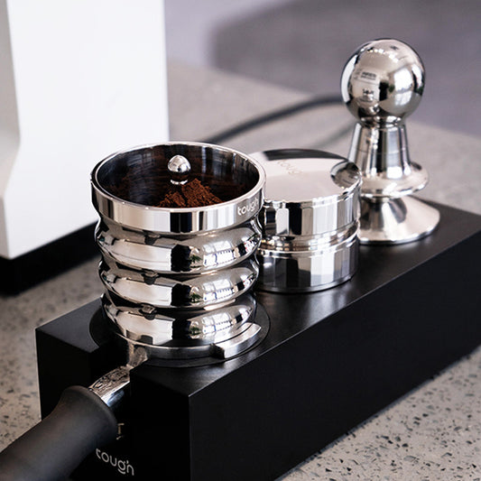 STUBBORN COFFEE MINIVOL VOLCANIC POWDER CAN, COFFEE MACHINE HANDLE POWDER CUP, HAND POUR OFF POWDER DEVICE, 58MM UNIVERSAL
