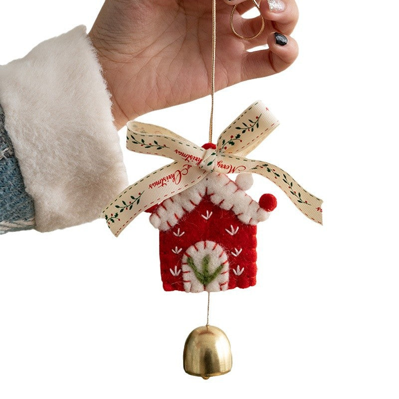 Cross-border New Christmas Car Hanging Christmas Decoration Bell Pendant Christmas Tree Decoration Christmas Gift