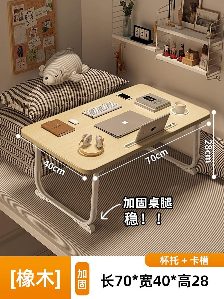 Foldable bed, desk, computer desk, dormitory artifact, student study desk, sitting floor, small table, new small table