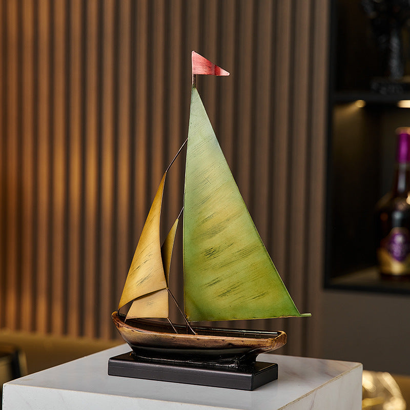 Creative sailing, sailboat model ornaments, living room, TV cabinet, wine cabinet, office desktop, light luxury decoration, cross-border
