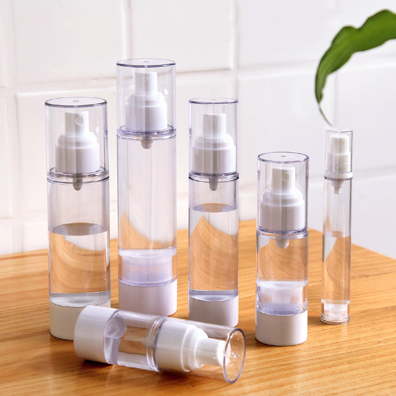 Vacuum travel sub-bottling press spray bottle cosmetic face small watering can portable hydrating lotion empty bottle
