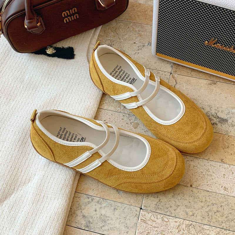 Flat Silver Ballet Style Mary Jane Single Shoes Women's Shoes Spring Summer 2025 New Soft Sole Slip-On Casual Shoes