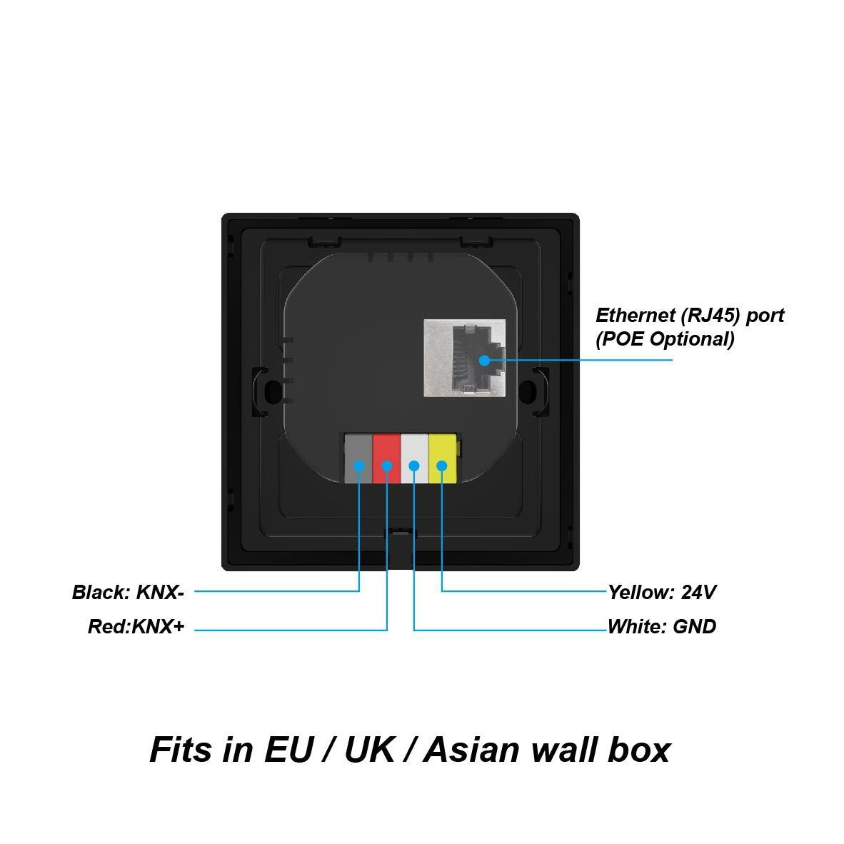KNX4-inch smart touch screen supports multi-scene multi-device KNX smart home interconnection intelligent central control