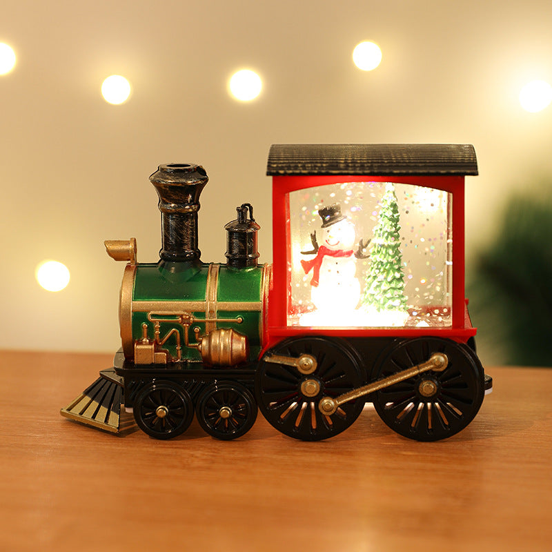 Cross-border new Christmas party gifts, Christmas gifts, souvenirs, water filling, small train, Thomas train, car