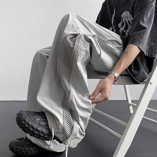 Mountaineering Assault Pants Men's 2025 Summer New Trendy Brand Quick-Drying Waterproof Paratrooper Pants Loose Straight Casual Pants