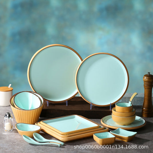 Melamine tableware, special dish plate, hot pot plate, fried skewer plate, fall-resistant commercial plate, snack plate, barbecue restaurant special plate