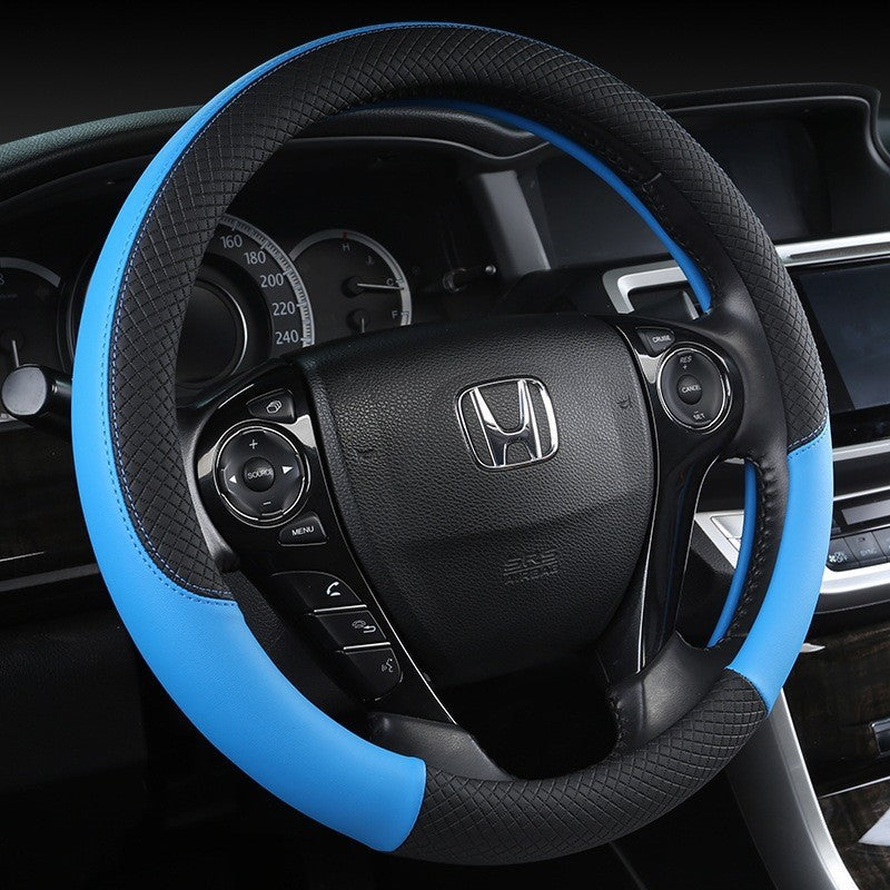 Manufacturers wholesale car steering wheel cover four seasons anti-slip sweat wicked car handlebar cover fashion thin decorative interior supplies