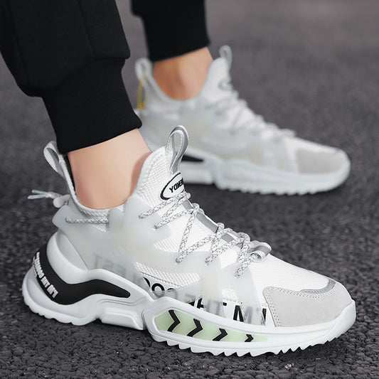 Spring casual sneakers, platform shoes, Korean version trendy and versatile, student shoes, lightweight and breathable, men's shoes, foreign trade wholesale