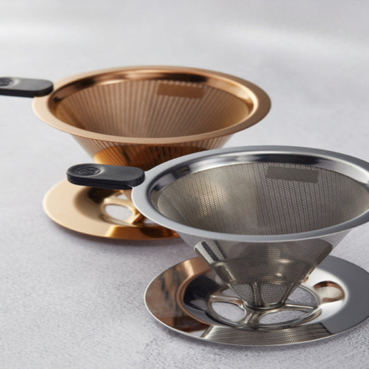 Coffee Filter, Pour-over Pot Set, Stainless Steel Filter Cup, Drip Portable Coffee Filter Filter