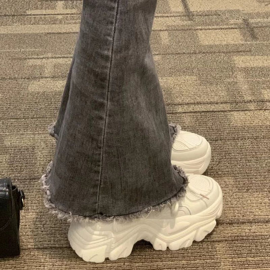 Daddy shoes women's heightened 2025 spring new versatile small man tall thick-soled fried street sneakers women