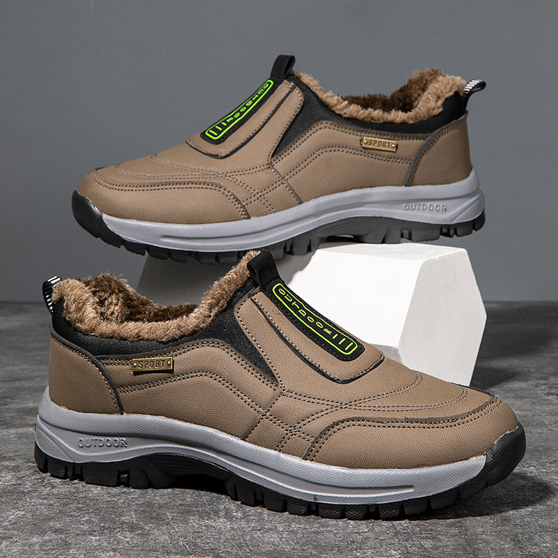 New TRONG CAVALRY New Men's Casual Shoes Outdoor Sports Shoes for the Elderly Suede Foot Rubber Sole