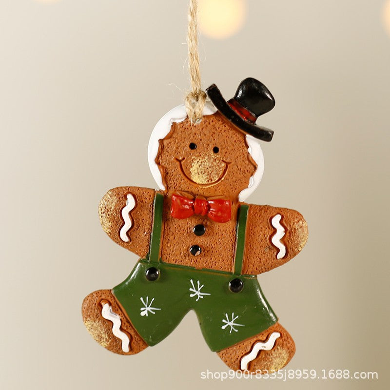 Cross-border Christmas ornaments, small pendants, Santa Claus, Christmas tree decoration pendants, small pendants, resin ornaments, gifts