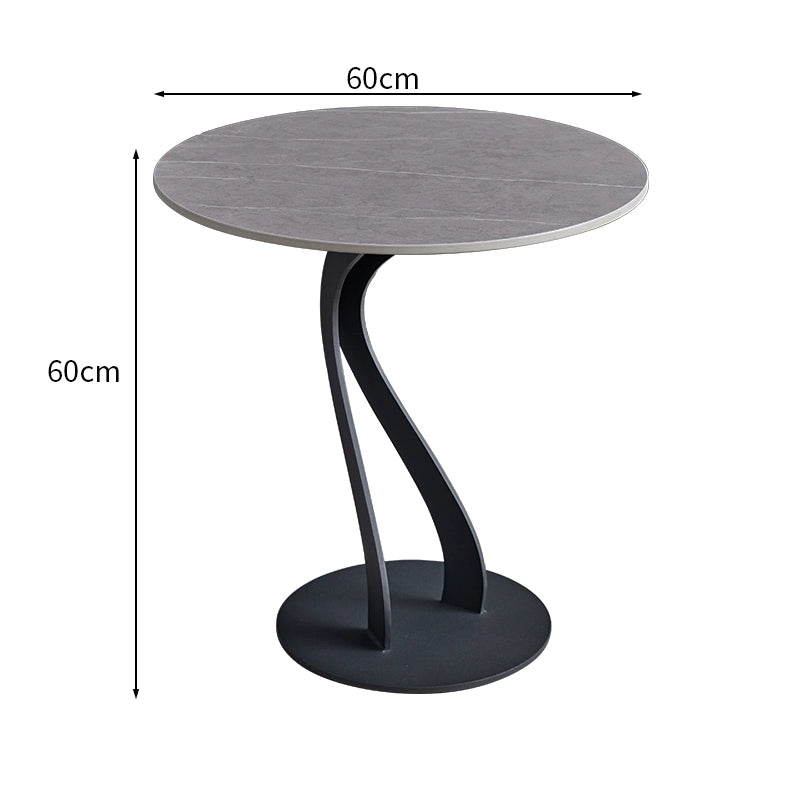 Italian light luxury corner table sofa side table creative rock slab side table balcony small round table casual simple coffee table bed sideboard