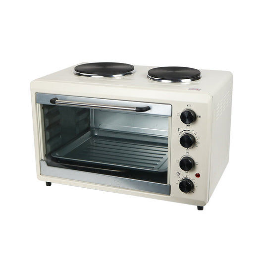 Foreign trade electric oven 56L household roaster induction cooker integrated steak pork chop machine bread sausage tart oven