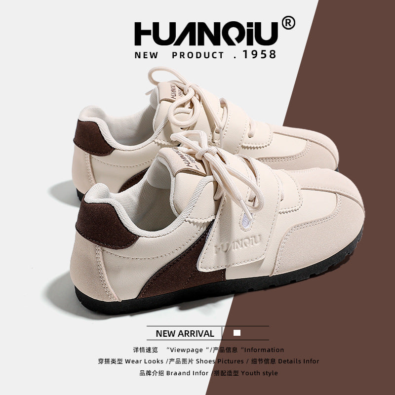 Global Flat Moral Training Shoes Women's 2025 Popular Spring and Autumn Velcro Shoes Versatile Sneakers KMXFX8093