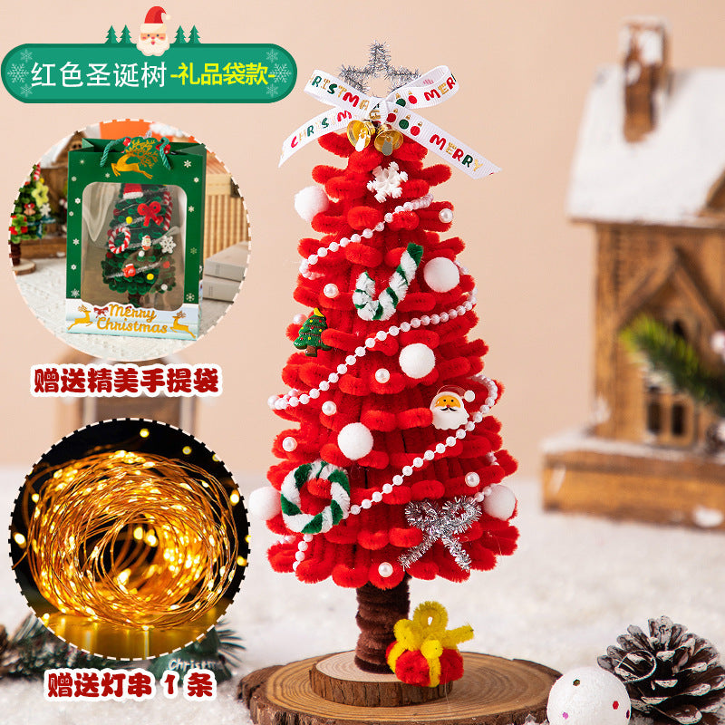 Christmas Hanging Decoration Christmas Tree Car Hanging Decoration Crypto Twist Stick Handmade DIY Material Pack Homemade Creative Gifts