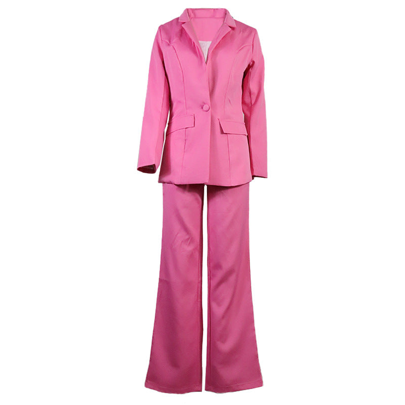 ZL1396 Spot 2025 Autumn and Winter New Cross-border Women's Fashion Temperament Casual Long Sleeved Long Pants Suit Set