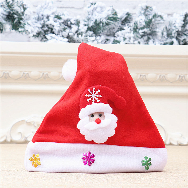 Christmas Glow Christmas Hat Adult Kids Cartoon Hat Snowman Hat for Old Man Christmas Small Gift Party Decoration