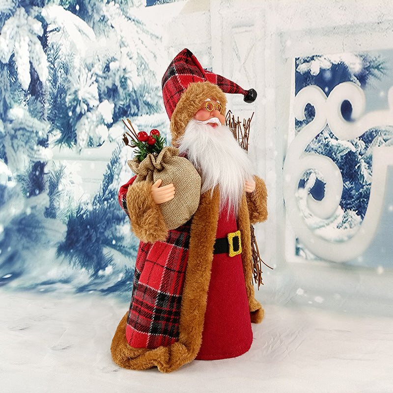 Christmas tree top star old man new Santa Claus ornament doll Christmas gift vibe decoration holiday gifts