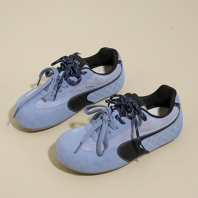 ins korean version new forrest gump shoes women's 2025 spring student sports running casual shoes thick-soled German training shoes LDS01