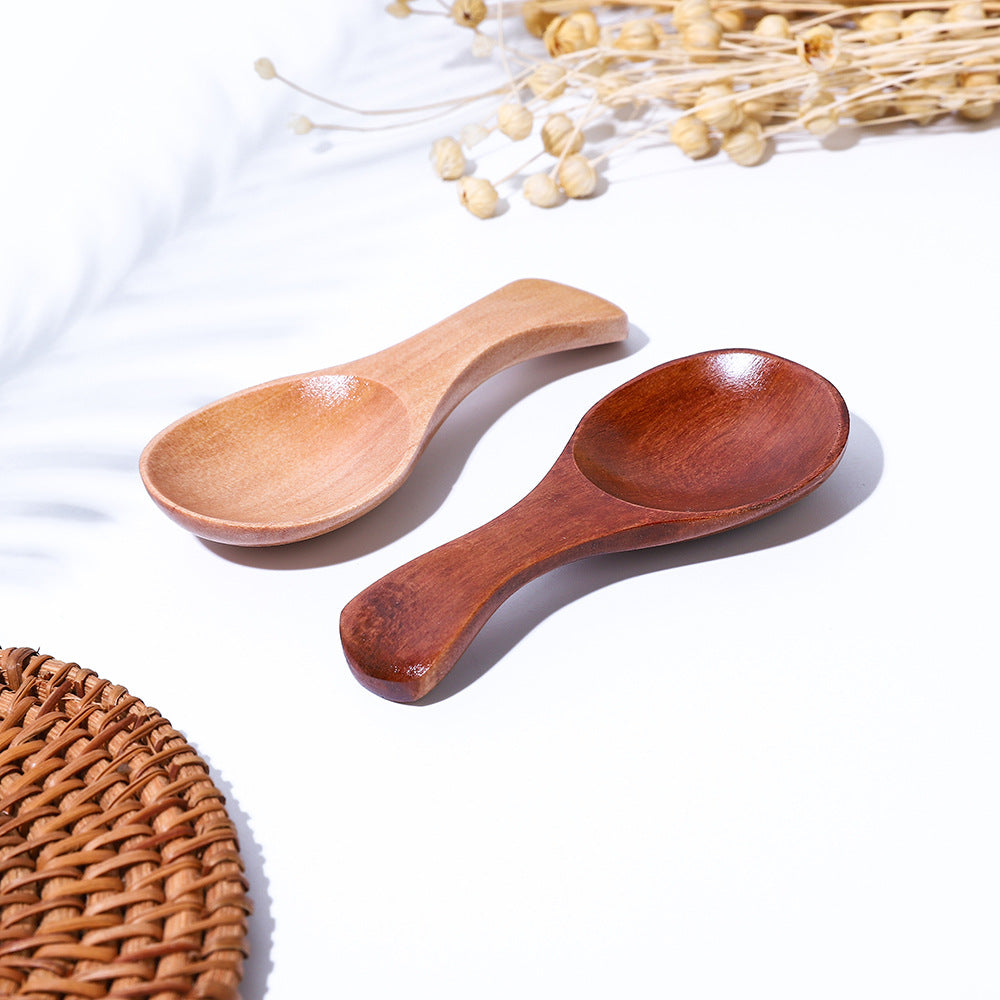 Manufacturer lotus wood wooden spoon ice cream tea dessert solid wood spoon mini baby spoon spot wholesale