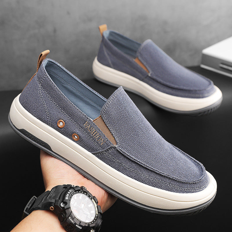 Spring/Summer 2025 New Casual Men's Shoes Trendy Versatile Sailing Shoes Breathable and Wearable Lightweight Espadrille Shoes